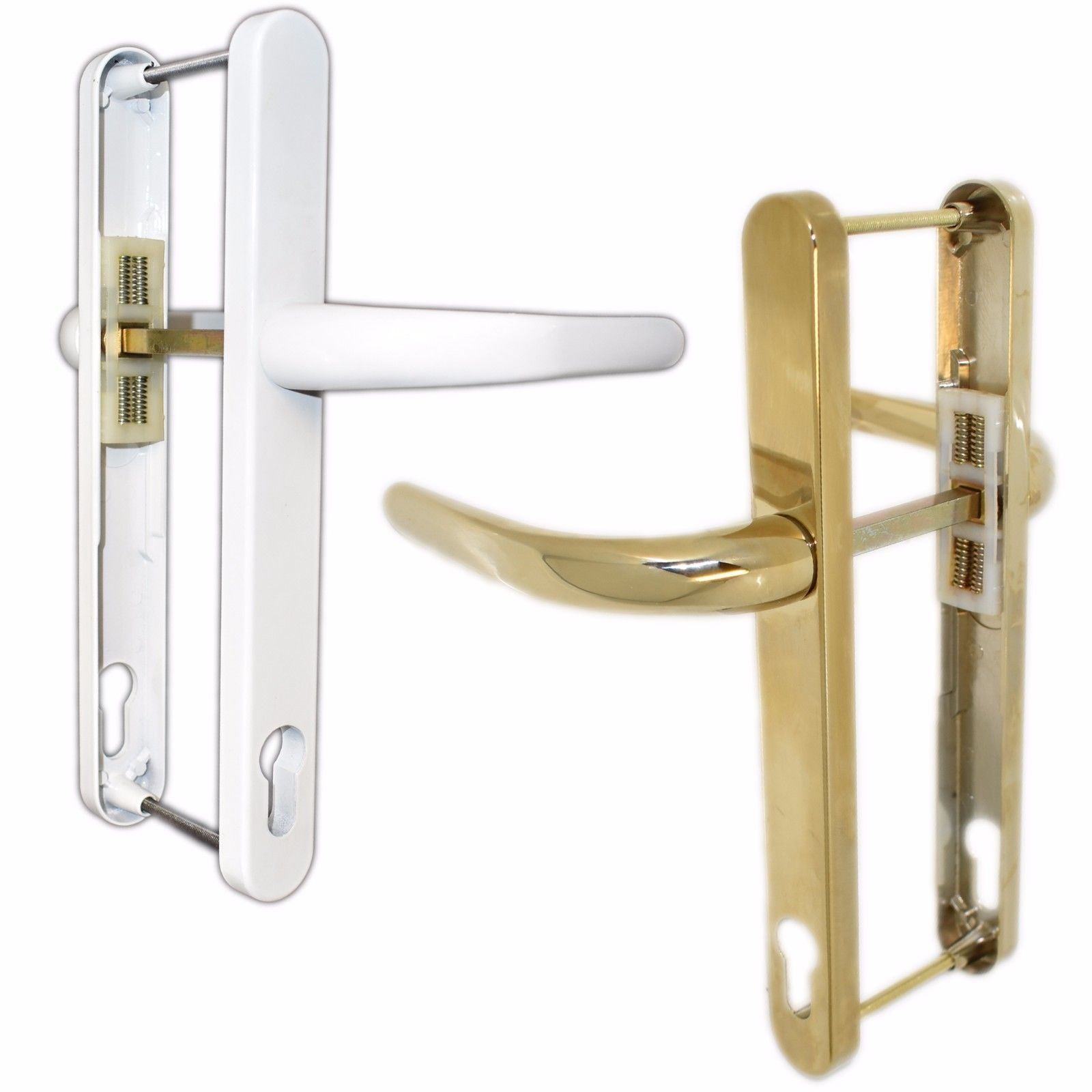 UPVC Millenco Double Glazing 117pz Door Handle Sprung Pair 235mm Set