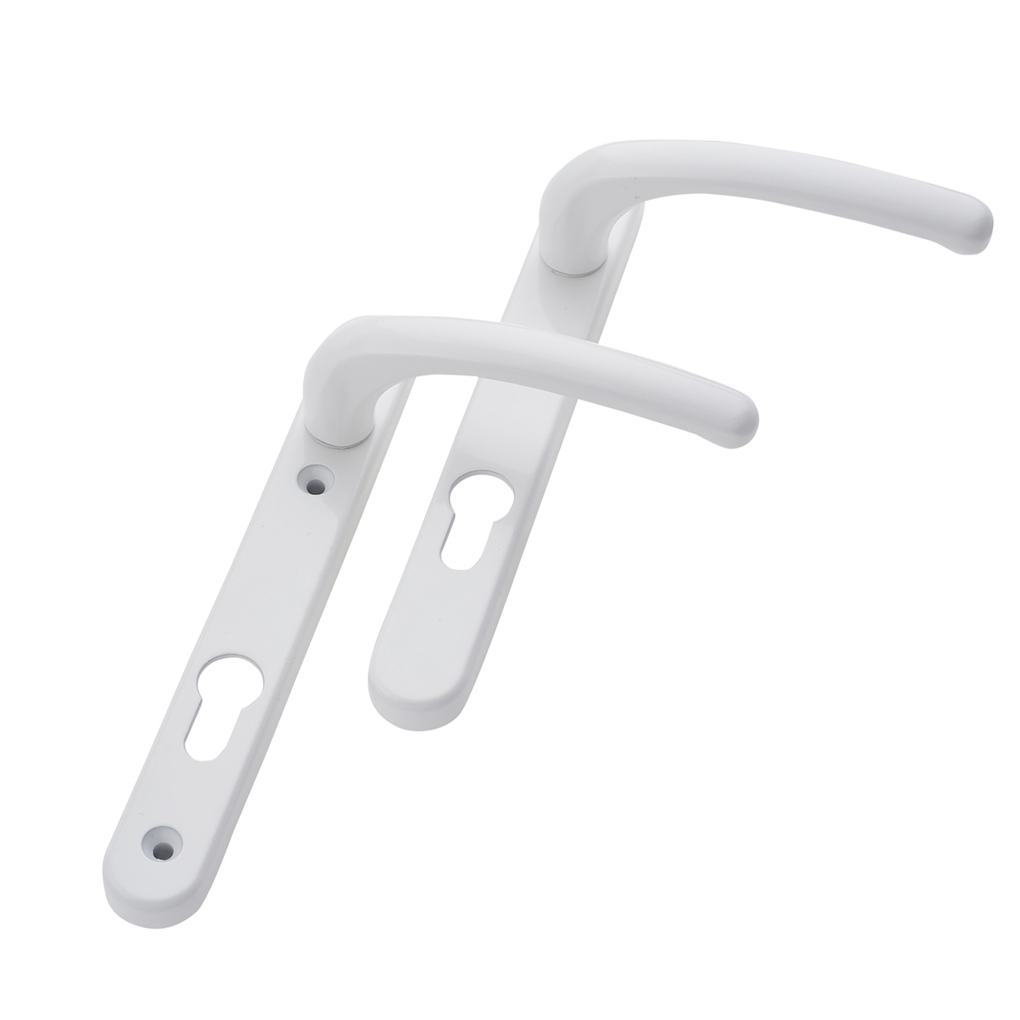 FAB FIX WINDSOR UPVC Lever Door Handles 92pz 122mm Screw Centres Short
