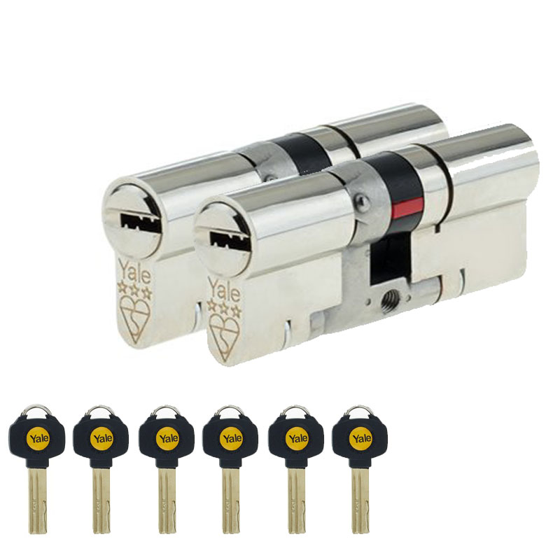 Yale Euro Cylinder Door Lock AS Platinum TS007 3* Star Keyed A Like eBay