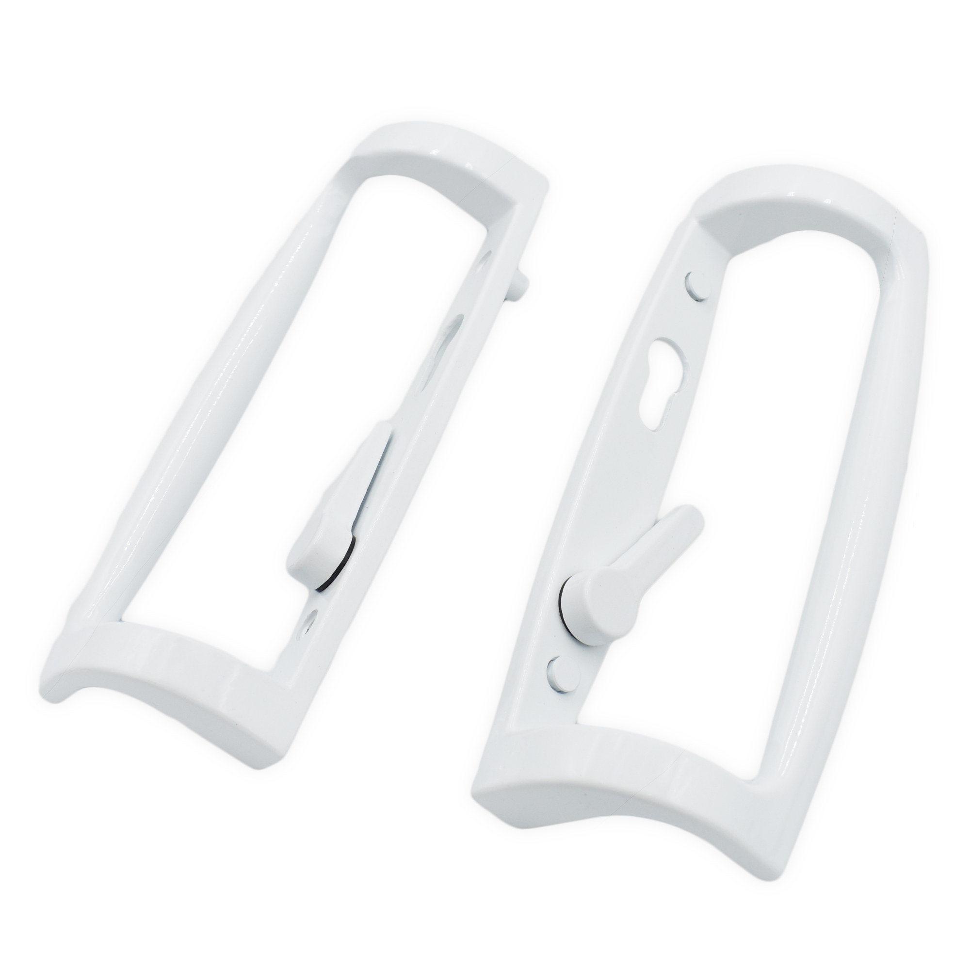 uPVC Fuhr Sliding Patio Door D Handle 90mm Inline Lever Pair Set 90PZ