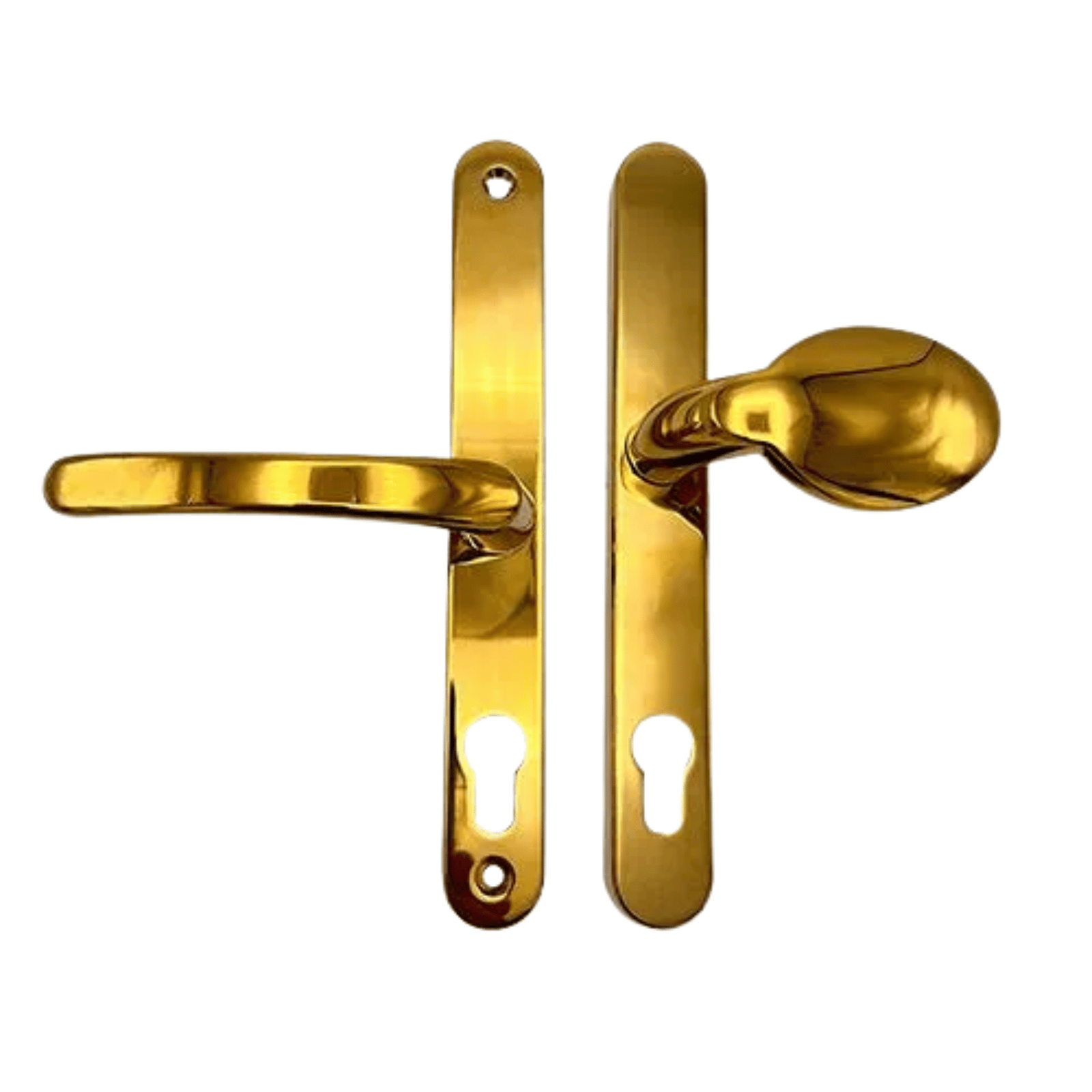 Lever Moveable Pad Offset Multipoint Door Handle 70/92mm PZ 215mm Screw Centres 