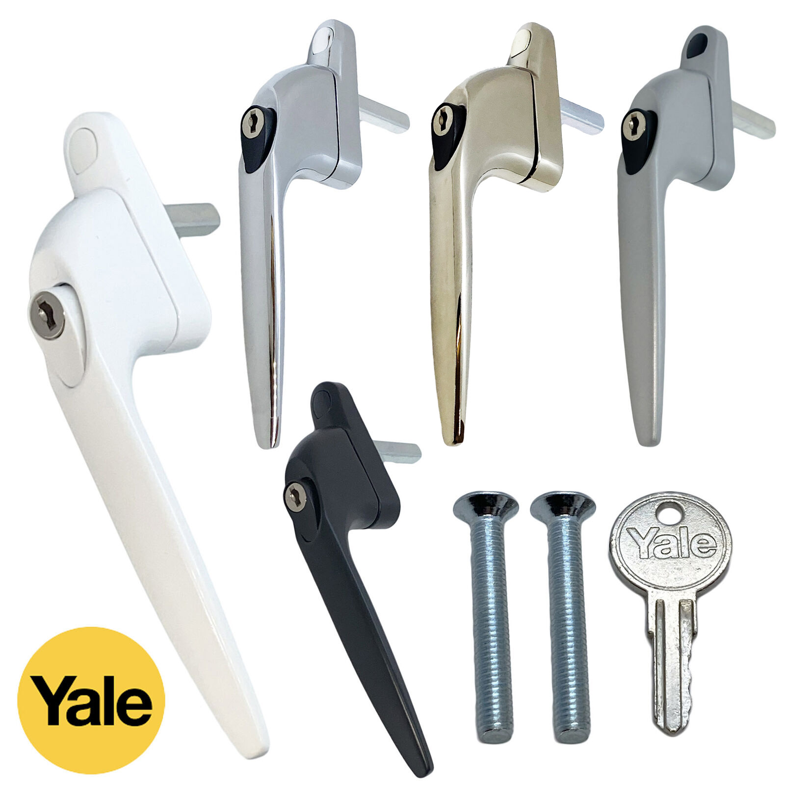 uPVC Window Handle Inline Yale Universal Double Glazing Locking Espag