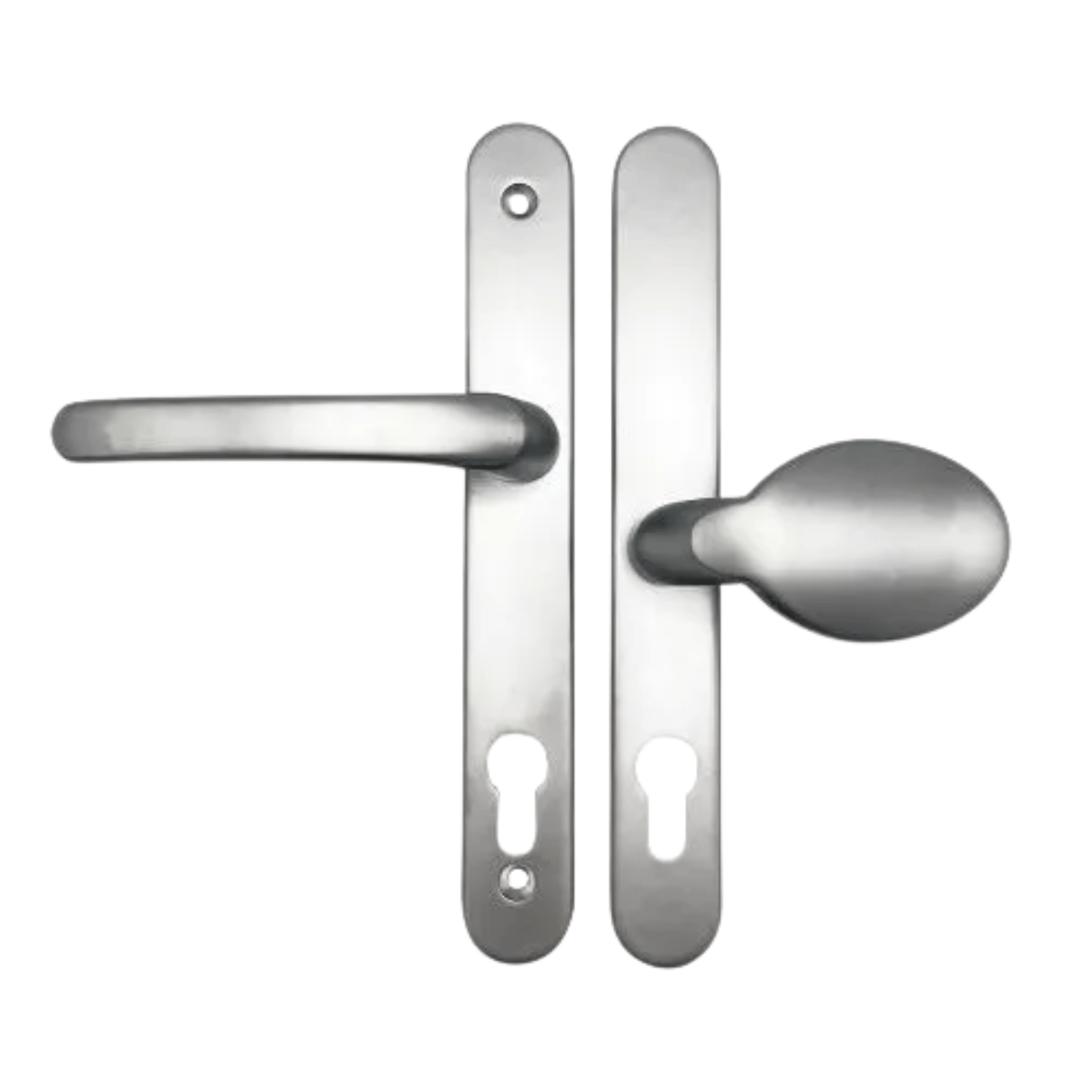 UPVC Offset Lever/Pad Multipoint Door Handle 95mm/65mm PZ 200mm Screw Centres - Picture 12 of 12