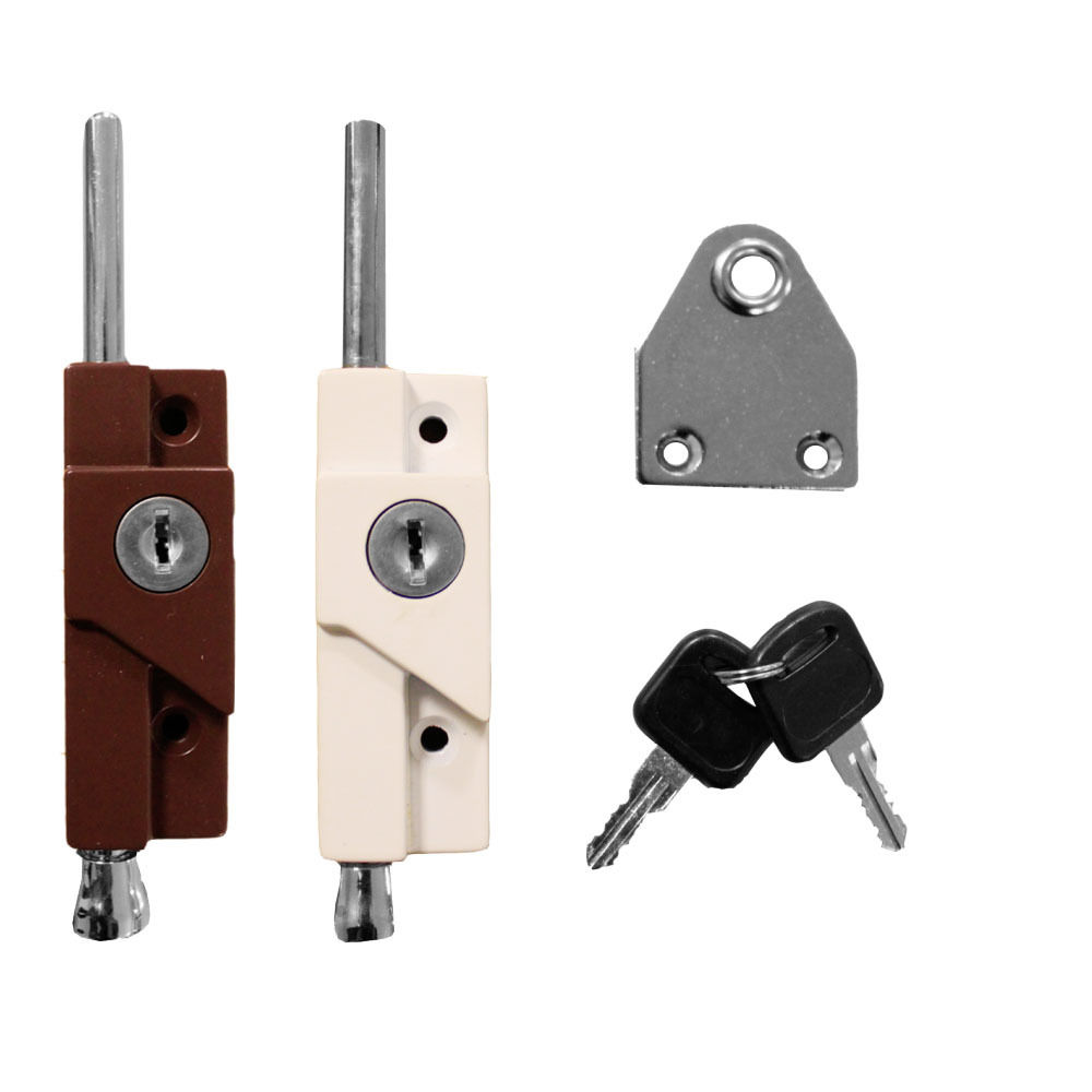 Multi Purpose Locking Door Bolt for Patio Doors Sliding / Garage + 2