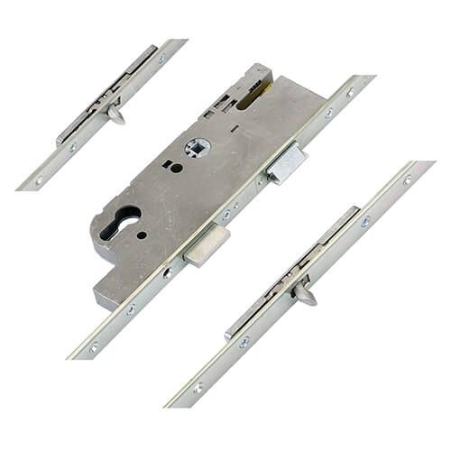 GU Europa Compact Latch Deadbolt 4 Rollers Lift Lever
