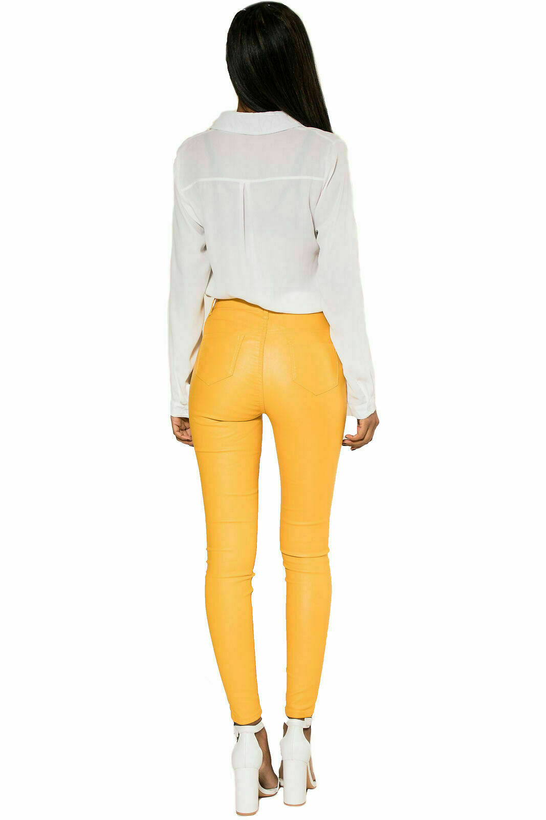 faux leather pants skinny