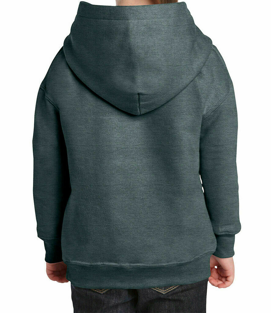 Gildan Kids Heavy Blend Hooded Sweatshirt Plain Casual Workwear Pullover Hoodie - Picture 28 of 52