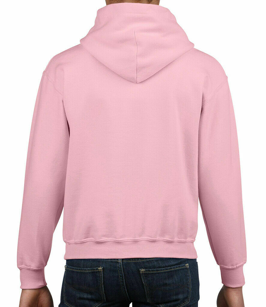 Gildan Kids Heavy Blend Hooded Sweatshirt Plain Casual Workwear Pullover Hoodie - Picture 52 of 52