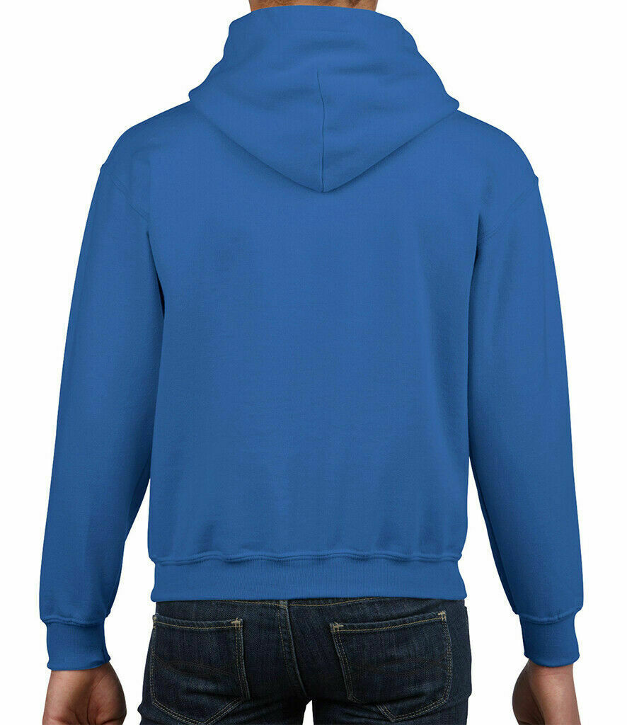 Gildan Kids Heavy Blend Hooded Sweatshirt Plain Casual Workwear Pullover Hoodie - Picture 26 of 52
