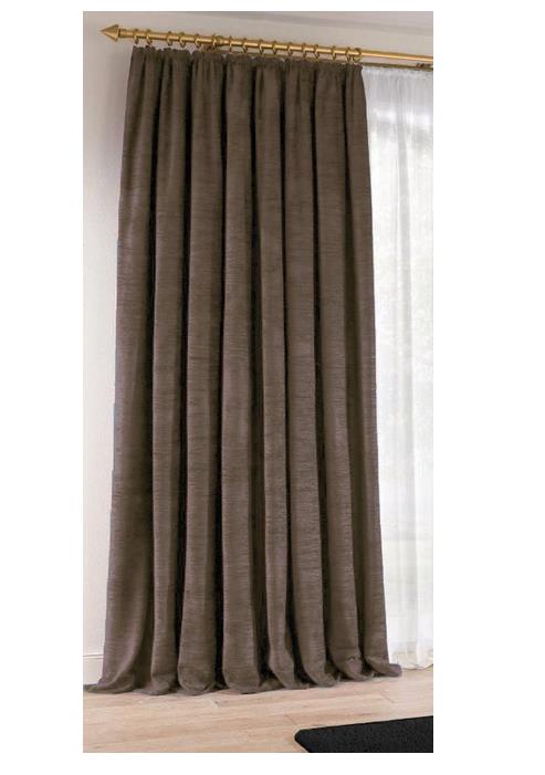 Wirth Wart Pinch Pleat Room Darkening Single Curtain Taupe 225cm L
