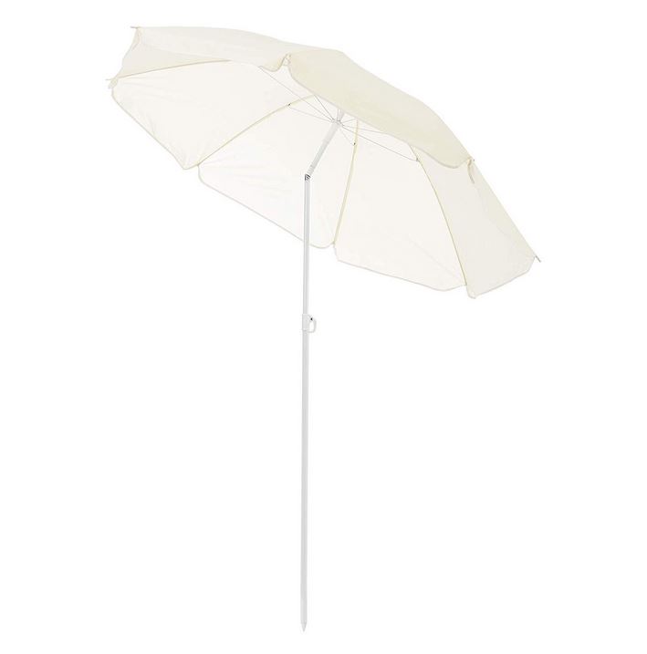 casa.pro ® Beach Umbrella//Sun Protection//Camping//Garden//Grey//With Break Joint