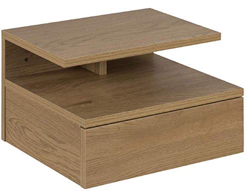 Lounge Zone Ashlan Wall Night Table 3 Shelves Wild Oak Ebay