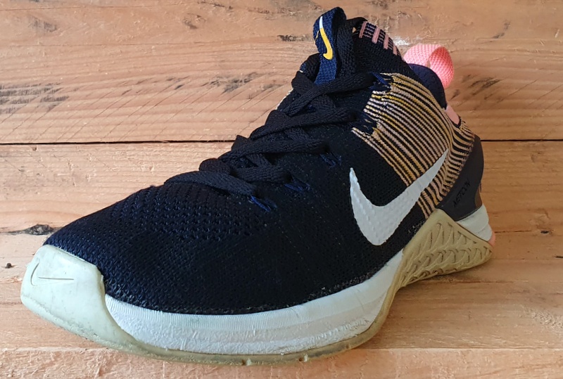 Nike Metcon DSX Flyknit Textile Trainers UK6/US8.5/EU40 924595 404 Navy/Pink