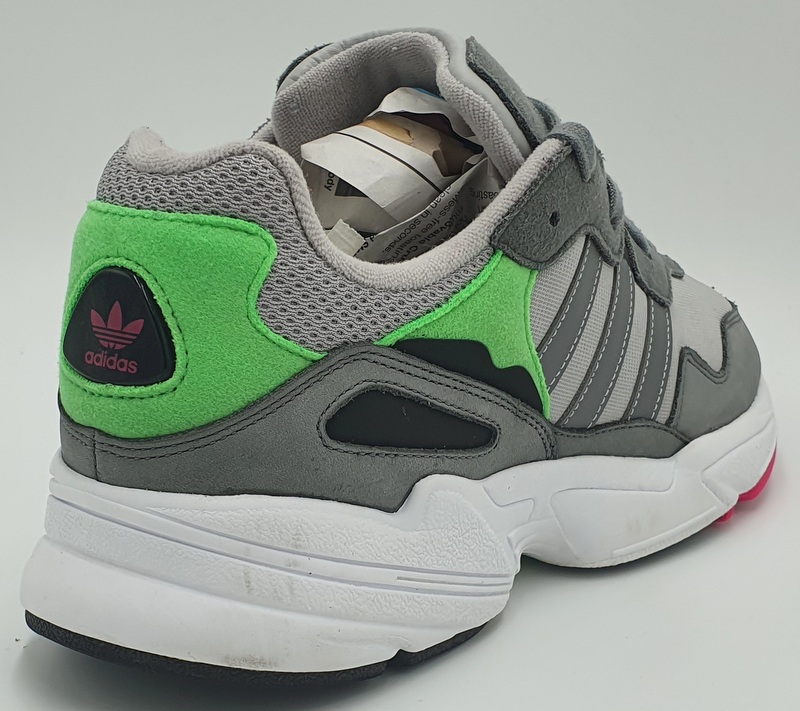 Adidas Originals Yung 96 Textile/Suede Trainers F35020 Grey/Green UK9.5/US10/E44
