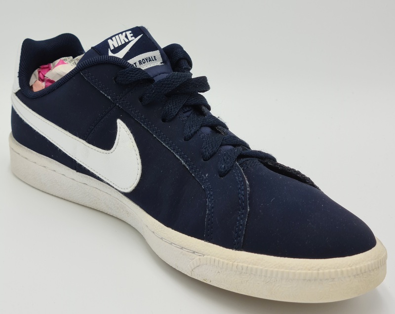 Nike Court Royale Suede Trainers 833535 400 Navy Blue/White UK5 5/US6Y