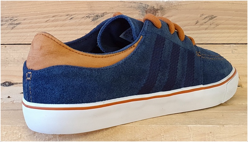 Adidas Court Deck Casual Low Suede Trainers UK7/US7.5/EU40.5 G50597 Blue/Brown