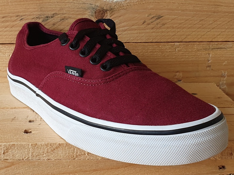 Vans Off The Wall Low Canvas Trainers UK9/US10/EU43 TC7H Burgundy/White/Gum