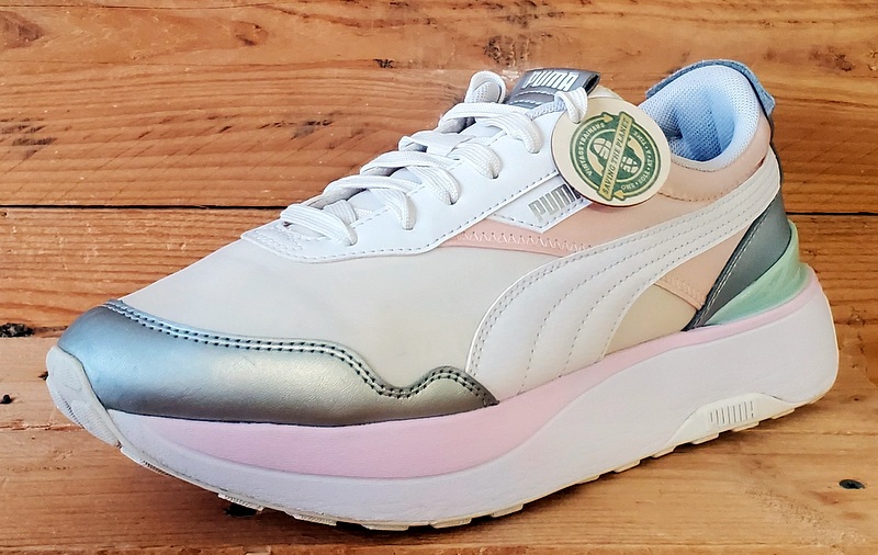 Puma Cruise Rider Low Textile Trainers UK6.5/US9/EU40 380500-03 White/Pink