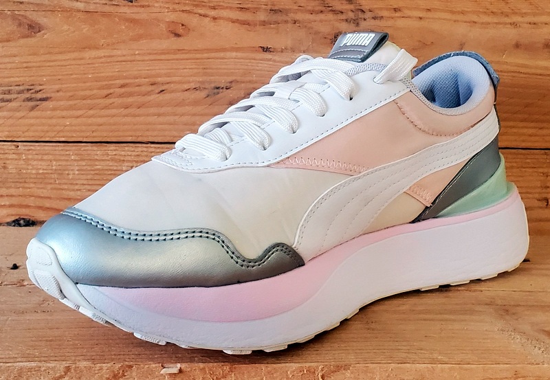 Puma Cruise Rider Low Textile Trainers UK6.5/US9/EU40 380500-03 White/Pink