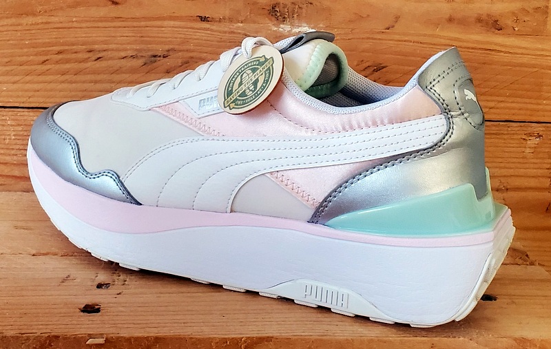 Puma Cruise Rider Low Textile Trainers UK6.5/US9/EU40 380500-03 White/Pink