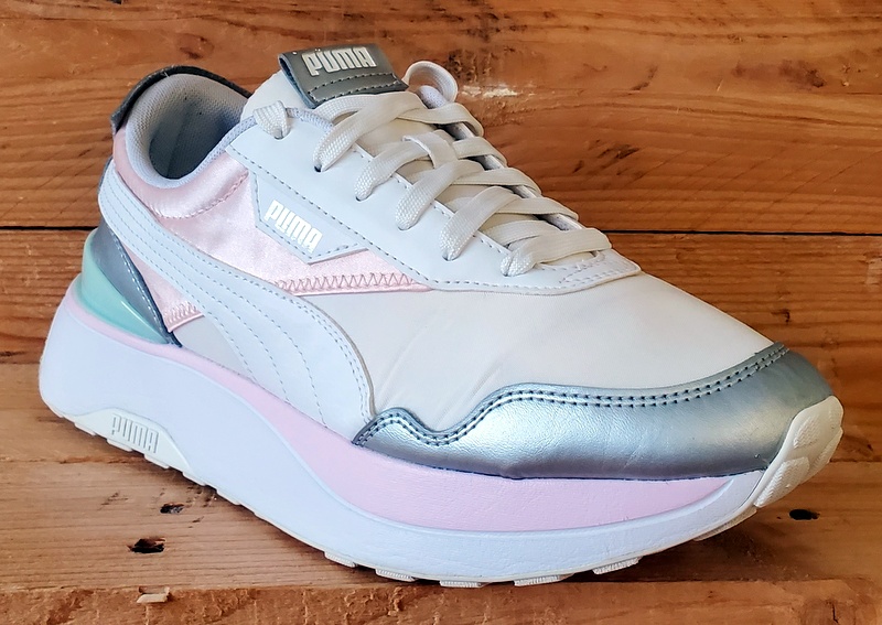 Puma Cruise Rider Low Textile Trainers UK6.5/US9/EU40 380500-03 White/Pink