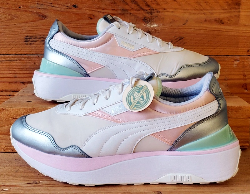 Puma Cruise Rider Low Textile Trainers UK6.5/US9/EU40 380500-03 White/Pink