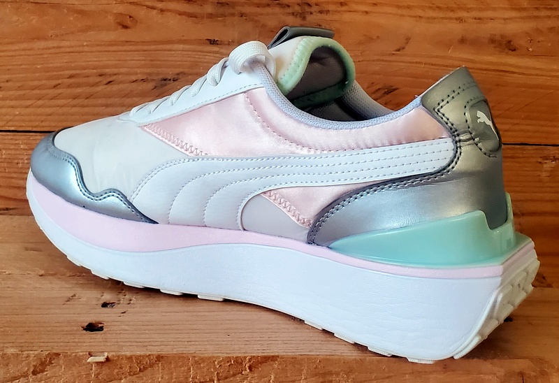 Puma Cruise Rider Low Textile Trainers UK6.5/US9/EU40 380500-03 White/Pink