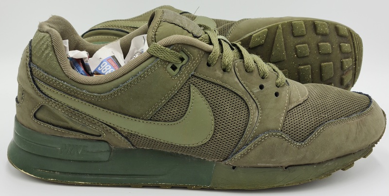 army green nike trainers