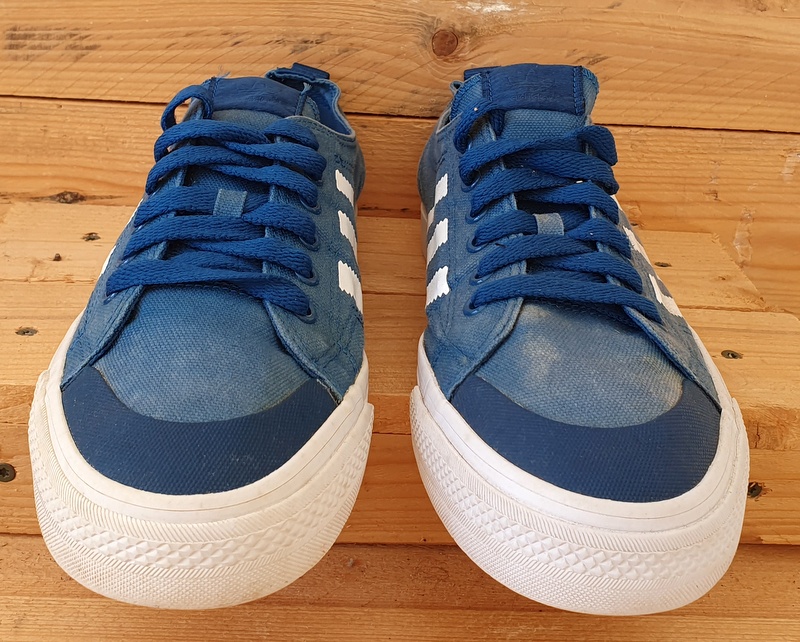 Adidas Nizza Low Canvas Trainers D65866 Tribe Blue/Cloud