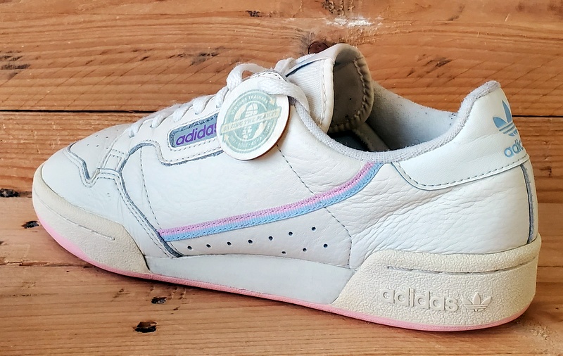 Adidas Continental 80 Low Leather Trainers UK6.5/US8/EU40 G27726 Ecru Tint