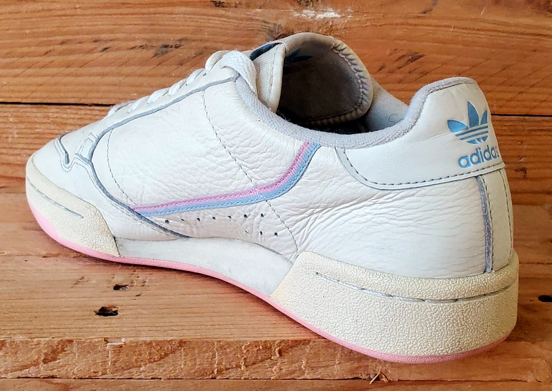 Adidas Continental 80 Low Leather Trainers UK6.5/US8/EU40 G27726 Ecru Tint