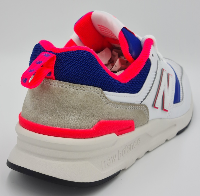 New Balance 997H Leather/Suede Trainers White/Pink/Blue CM997HAJ UK8/US8.5/EU42 | eBay