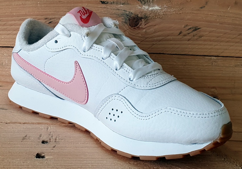 Nike MD Valiant Low Leather Trainers UK4/US4.5Y/EU36.5 DB3185-100 White/Pink