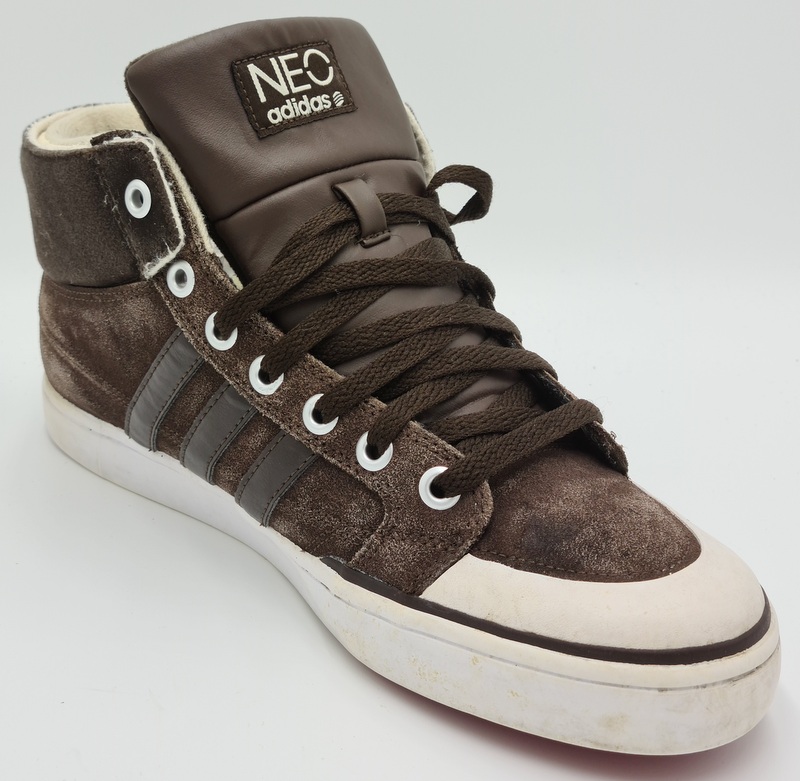 Adidas Neo High Suede/Leather Trainers G52329 Brown/Fur/White UK10/US10.5/EU44.5 | eBay