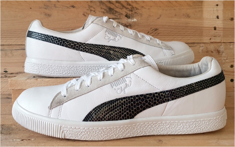 Puma Clyde x Undefeated Leather Trainers UK10/US11/EU44.5 353917 03 White/Black 