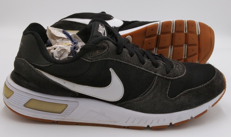 nike suede black trainers