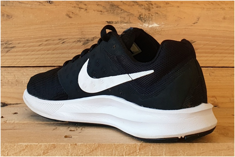 Nike Downshifter 7 Low Textile Trainers UK4/US6.5/EU37.5 852466-010 Black/White 