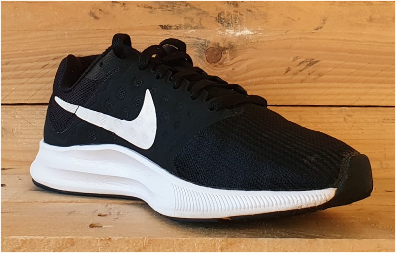 Nike Downshifter 7 Low Textile Trainers UK4/US6.5/EU37.5 852466-010 Black/White 