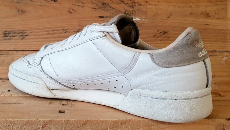 Adidas Original Continental 80 Leather Trainers UK10/US10.5/E44.5 EF2101 White