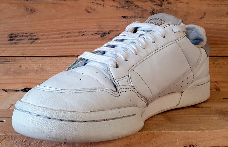 Adidas Original Continental 80 Leather Trainers UK10/US10.5/E44.5 EF2101 White