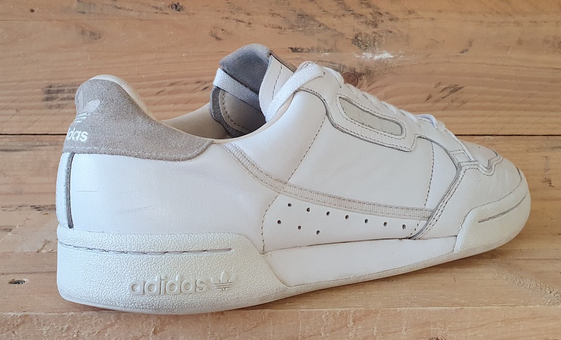 Adidas Original Continental 80 Leather Trainers UK10/US10.5/E44.5 EF2101 White