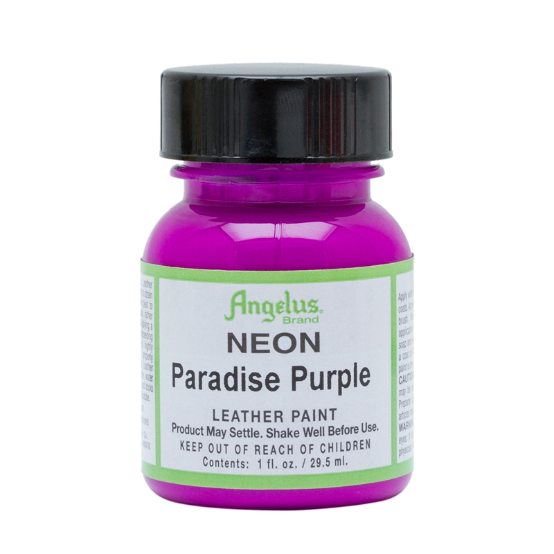Angelus Neon Acrylic Leather Paint Paradise Purple 1fl oz / 30ml Custom Sneakers