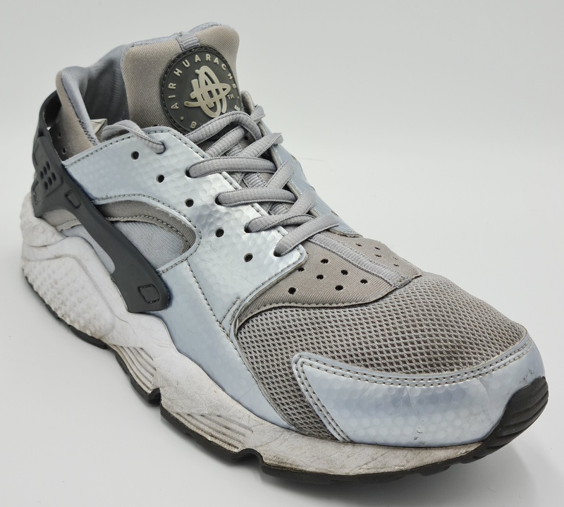 Nike air huarache run trainers 634835-014 grey/silver/white uk7/us9.5/eu41 | eBay