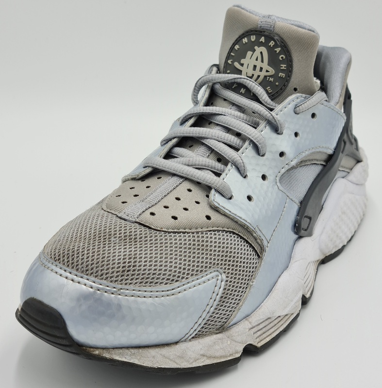 Nike air huarache run trainers 634835-014 grey/silver/white uk7/us9.5/eu41 | eBay