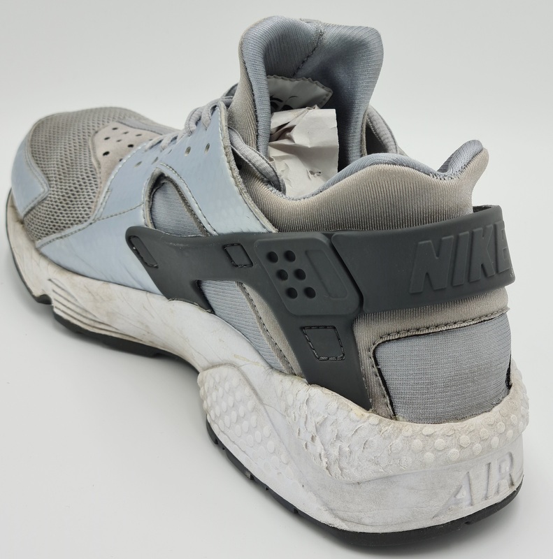 Nike air huarache run trainers 634835-014 grey/silver/white uk7/us9.5/eu41 | eBay