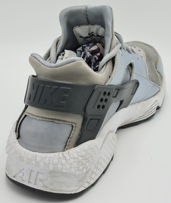 Nike air huarache run trainers 634835-014 grey/silver/white uk7/us9.5/eu41 | eBay