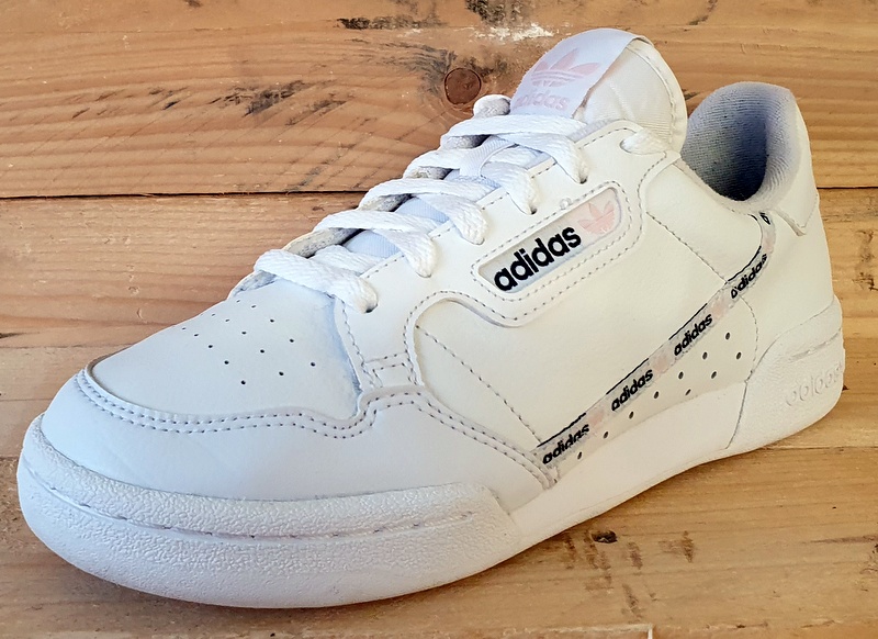 Adidas Continental 80s Low Leather Trainers UK5/US5.5/EU38 EG3990 White/Pink