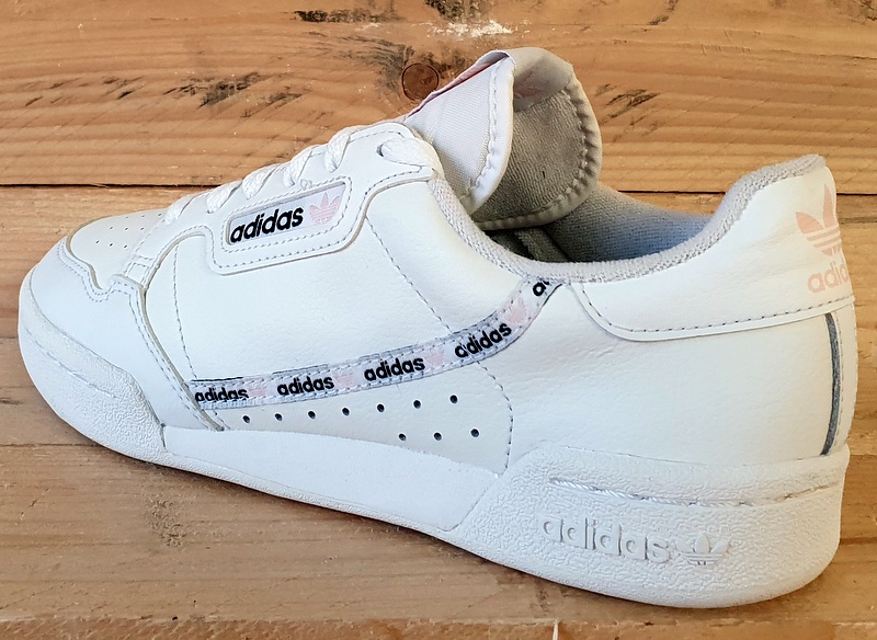 Adidas Continental 80s Low Leather Trainers UK5/US5.5/EU38 EG3990 White/Pink