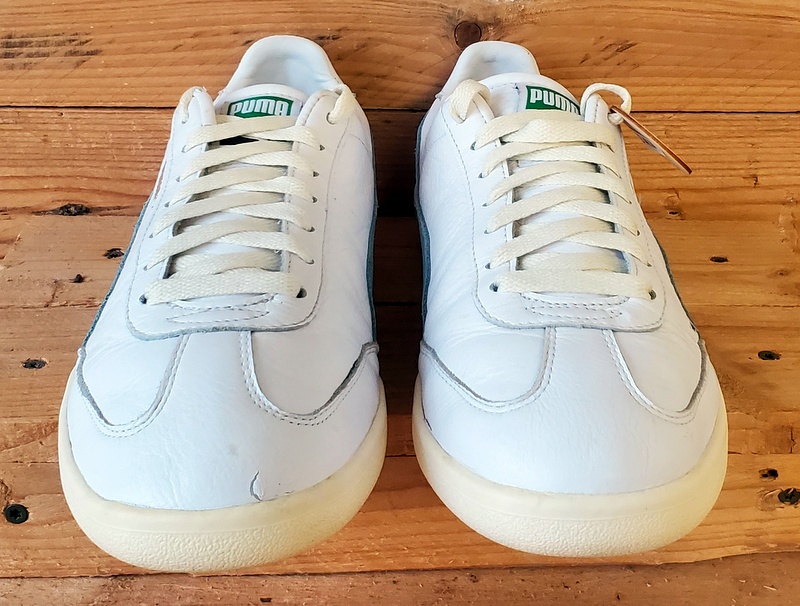 Puma Rome Low Leather Trainers UK9.5/US10.5/EU44 374564-01 White/Blue/Cream