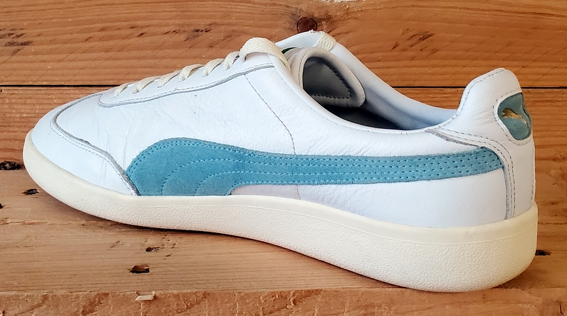 Puma Rome Low Leather Trainers UK9.5/US10.5/EU44 374564-01 White/Blue/Cream
